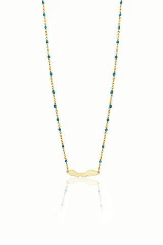 Laman, Curacao necklace, blue