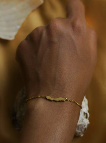 Curacao Petite Bracelet in Gold Plated Steel