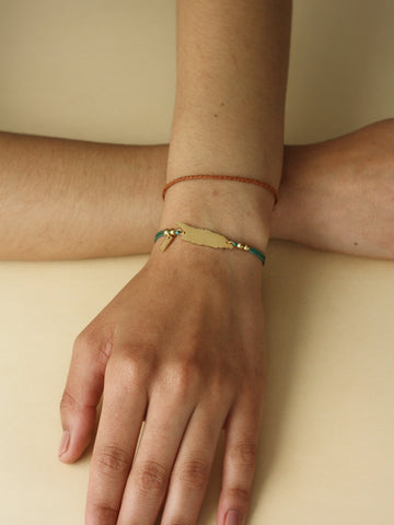 'Sea Green' Aruba Cord Bracelet