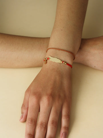 'Hot Red' Aruba Cord Bracelet