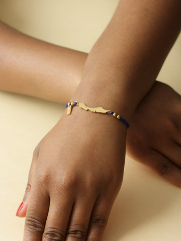 'Royal Blue' Curaçao Cord Bracelet