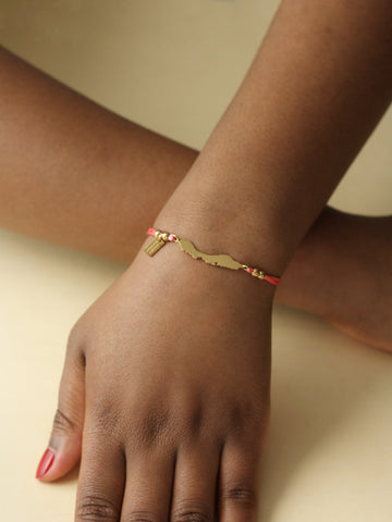 'Flamingo Pink' Curaçao Cord Bracelet