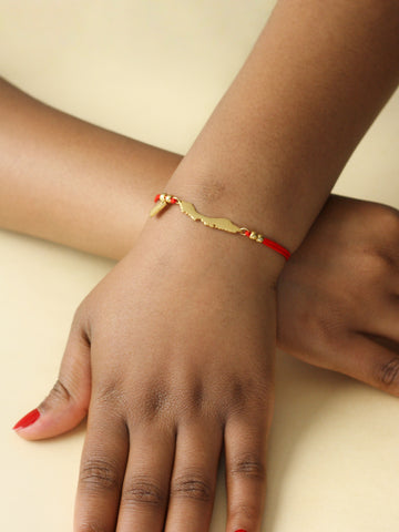 'Hot Red' Curaçao Cord Bracelet