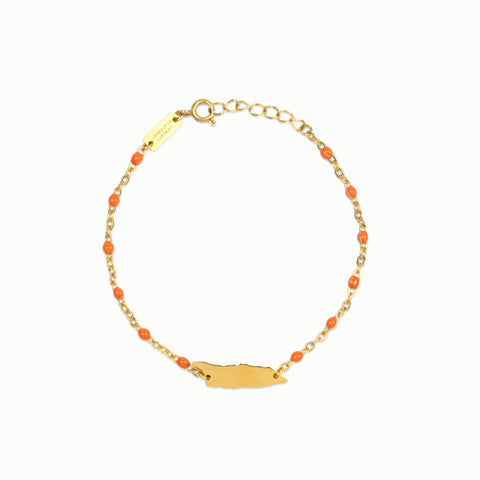 Aruba Braelet with orange details